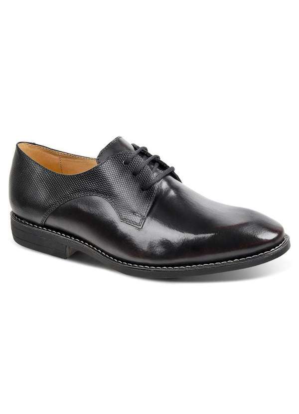 Sandro Moscoloni - Sapato Social Masculino Derby Sandro Moscoloni Bóris Preto/Vinho Black/Red
