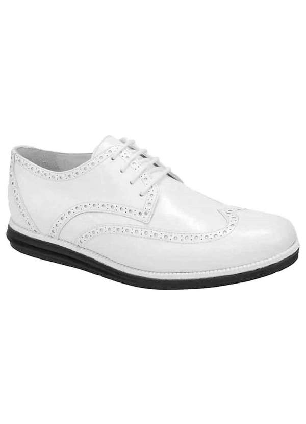 Sapato Derby Sapato Social Branco Masculino Sandro Moscoloni