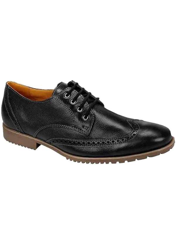 Sandro Moscoloni - Sapato Social Masculino Derby Sandro Moscoloni Heide Preto Black