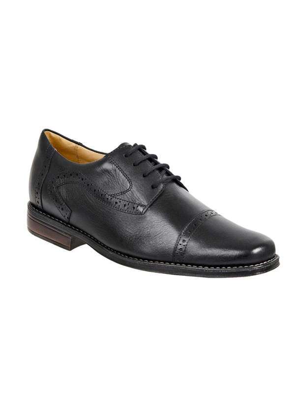 Sandro Moscoloni - Sapato Social Masculino Derby Sandro Moscoloni Himur Preto Black
