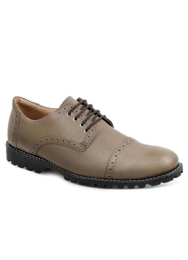 Sandro Moscoloni - Sapato Social Masculino Derby Sandro Moscoloni Markison Bege Bege