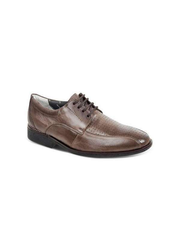Sandro Moscoloni - Sapato Social Masculino Derby Sandro Moscoloni Strand Marrom Brown