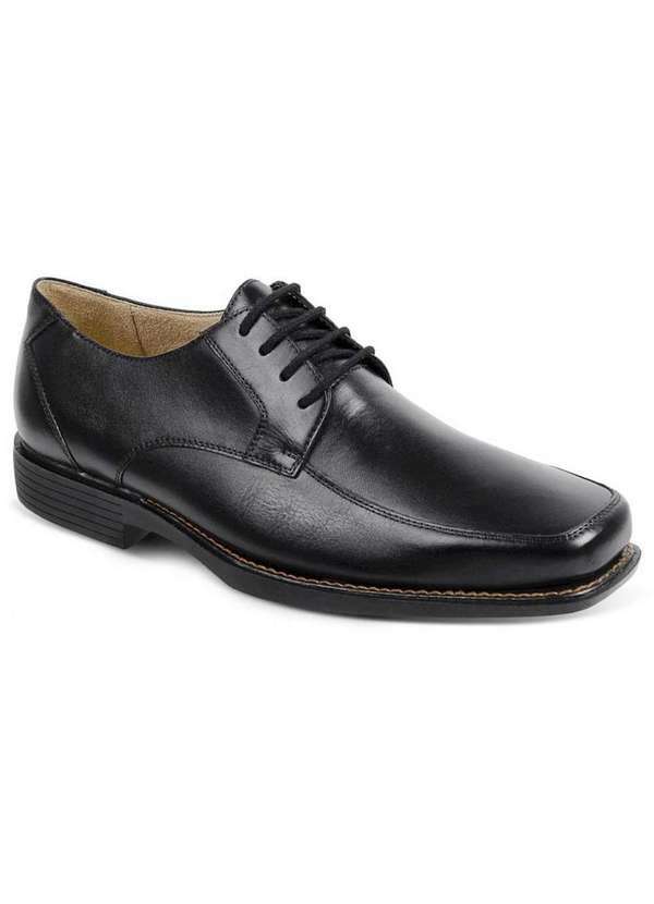 Sandro Moscoloni - Sapato Social Masculino Derby Sandro Moscoloni Trefford Preto Black