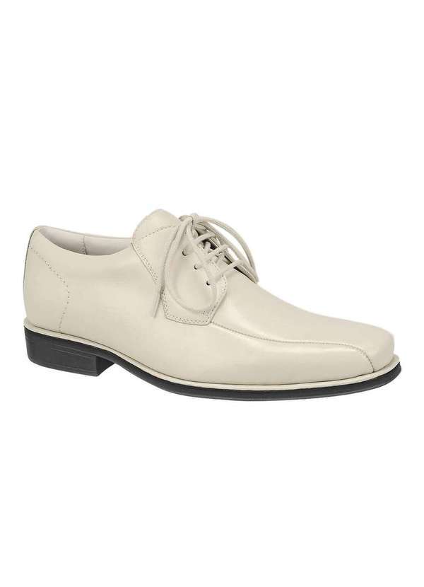 Sandro Moscoloni - Sapato Social Masculino Derby Sandro Moscoloni Tyler Branco Ice