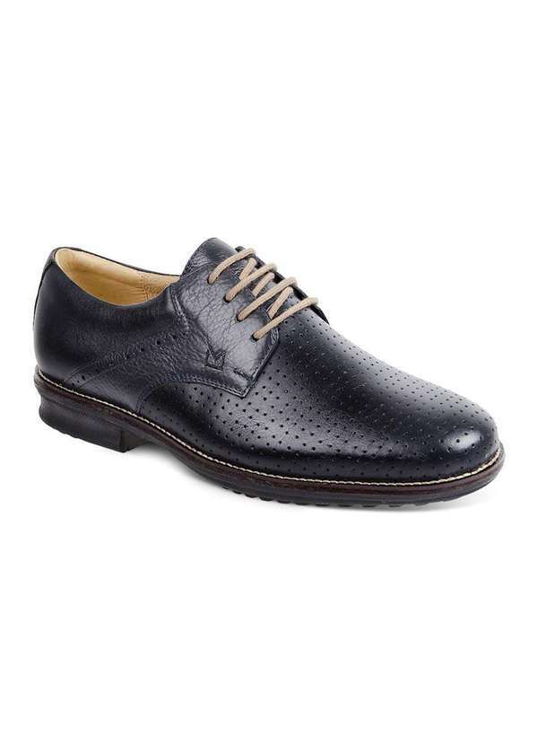 Sandro Moscoloni - Sapato Social Masculino Derby Sandro Moscoloni Vincent Preto Navy Blue