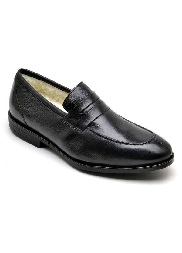 Sandro Moscoloni - Sapato Social Masculino Loafer Sandro Masculino Coldness Preto Black
