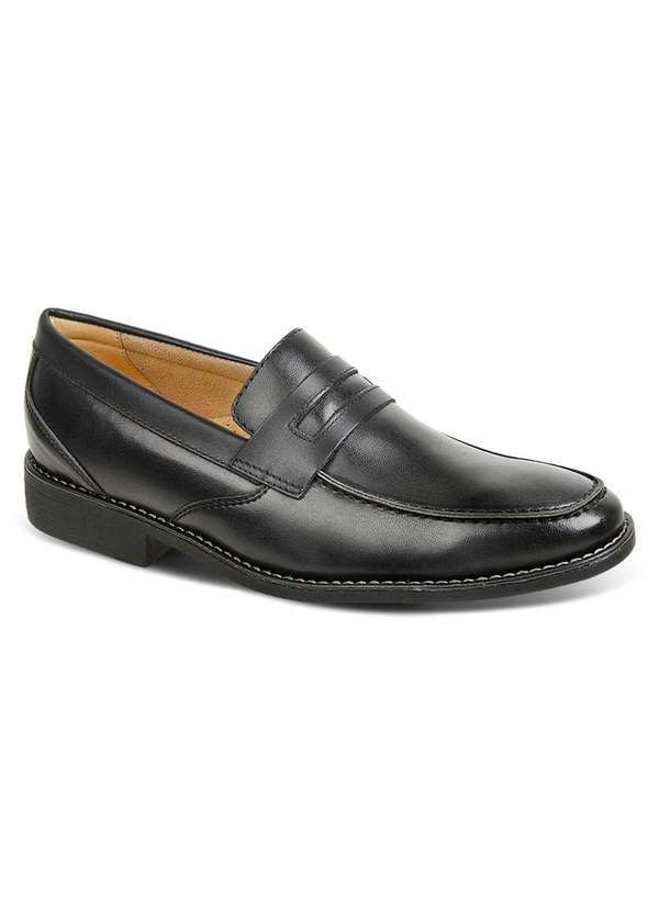 Sandro Moscoloni - Sapato Social Masculino Loafer Sandro Moscoloni Castilho Preto Black
