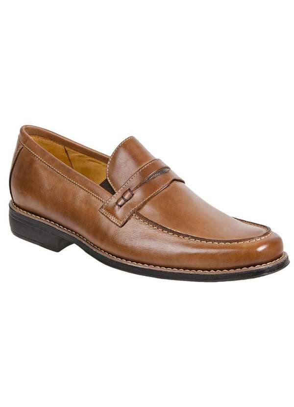 Sandro Moscoloni - Sapato Social Masculino Loafer Sandro Moscoloni Ironclad Marrom Tan