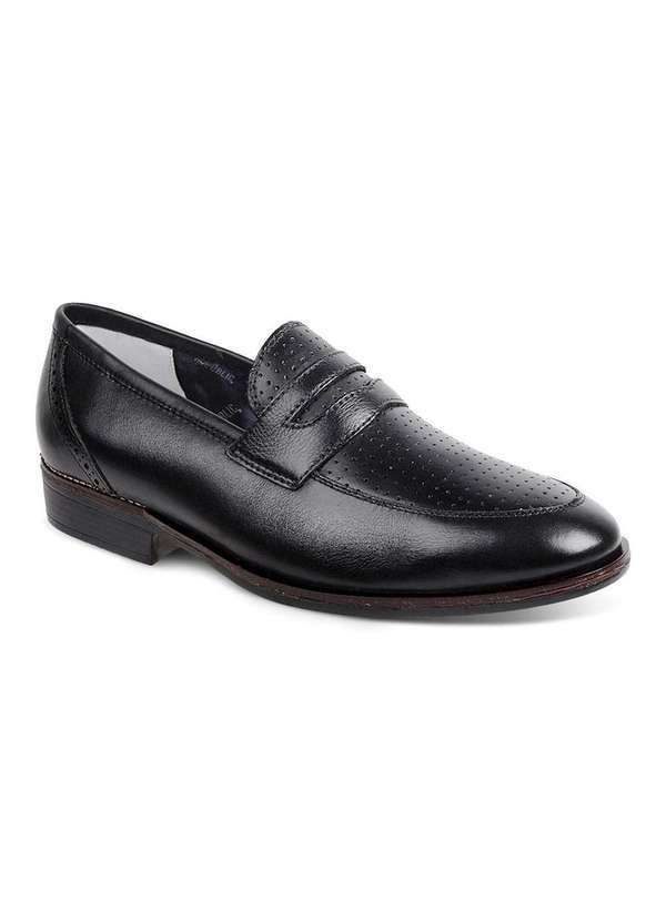 Sandro Moscoloni - Sapato Social Masculino Loafer Sandro Moscoloni Marc Preto Black