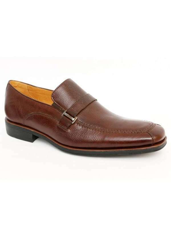 Sandro Moscoloni - Sapato Social Masculino Loafer Sandro Moscoloni Merlot Marrom Coffee