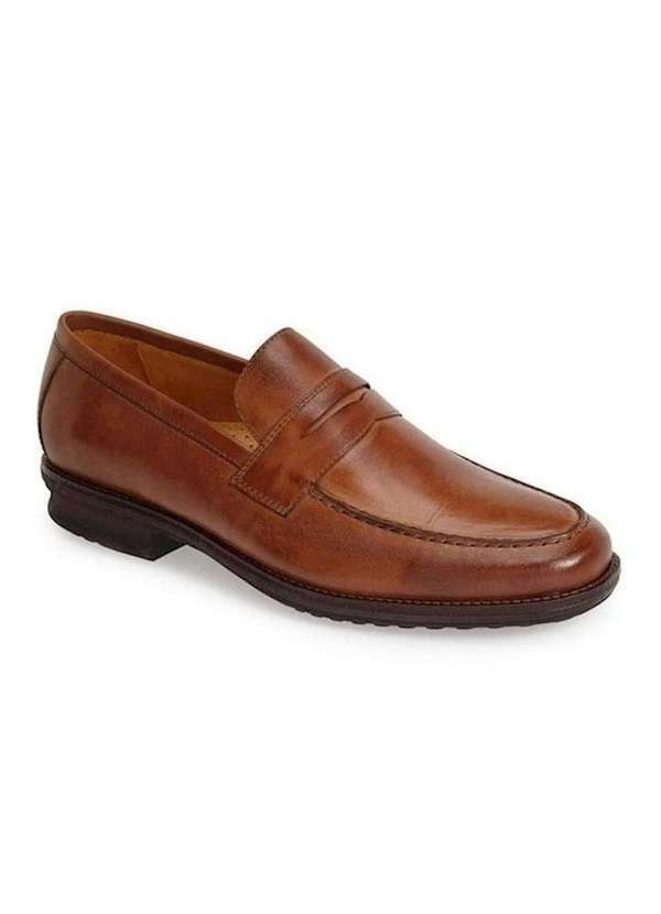 Sandro Moscoloni - Sapato Social Masculino Loafer Sandro Moscoloni Robinson Marrom Tan