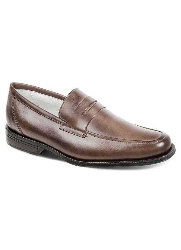 Sandro Moscoloni - Sapato Social Masculino Loafer Sandro Moscoloni Stuart Marrom Brown