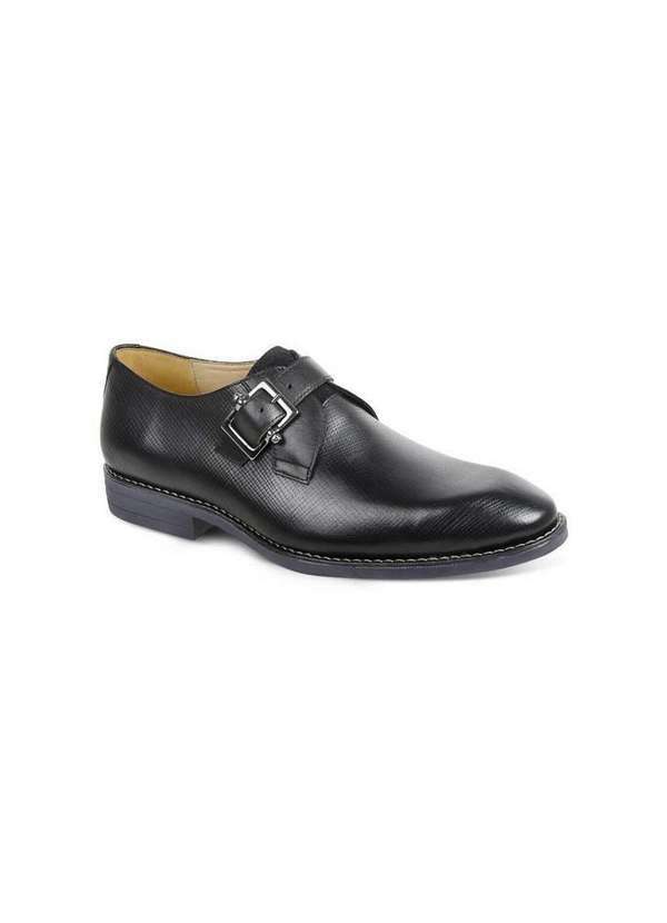 Sandro Moscoloni - Sapato Social Masculino Monk Strap Sandro Moscoloni Insigne Preto Black