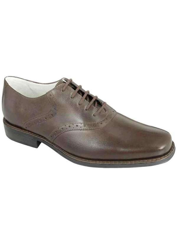 Sandro Moscoloni - Sapato Social Masculino Oxford Sandro Moscoloni Arron Marrom Coffee