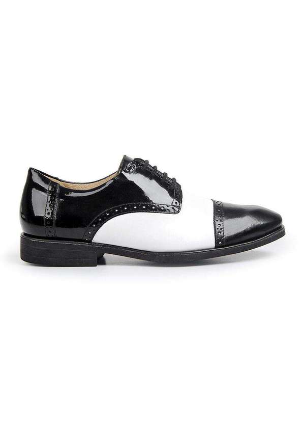 Sandro Moscoloni - Sapato Social Masculino Oxford Sandro Moscoloni Dance Version 01 Black/White 2