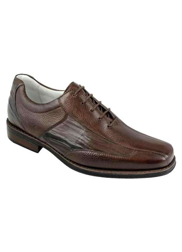 Sandro Moscoloni - Sapato Social Masculino Oxford Sandro Moscoloni Joshua Marrom Coffee