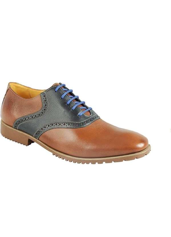 Sandro Moscoloni - Sapato Social Masculino Oxford Sandro Moscoloni Porthsmouth Cognac
