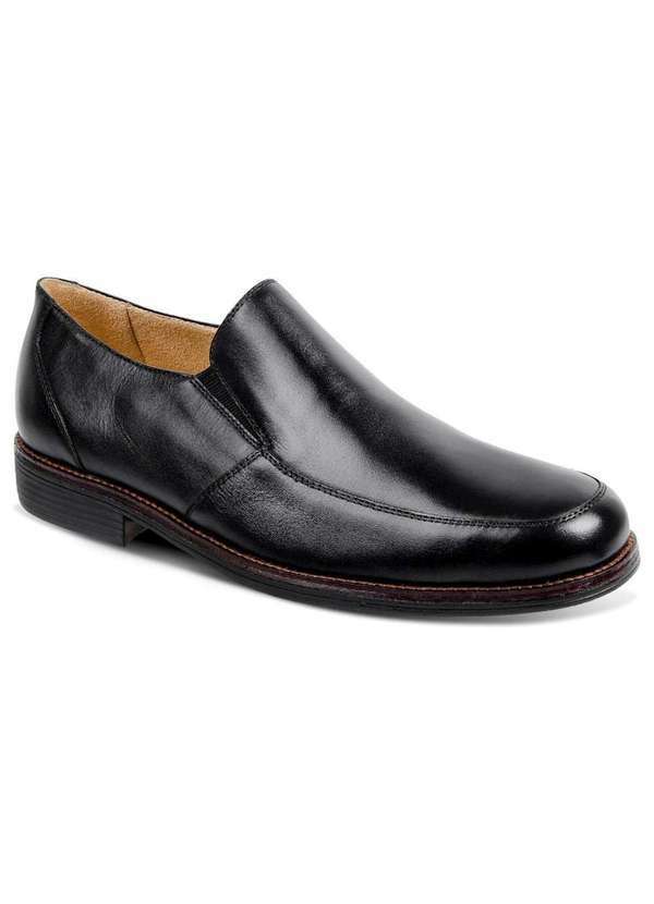 Sandro Moscoloni - Sapato Social Masculino Side Gore Sandro Moscoloni Matt Preto Black