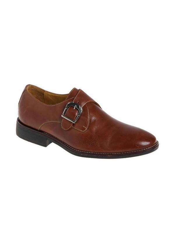 Sandro Moscoloni - Sapato Social Monk Strap Sandro Moscoloni New Easton Marrom Tan