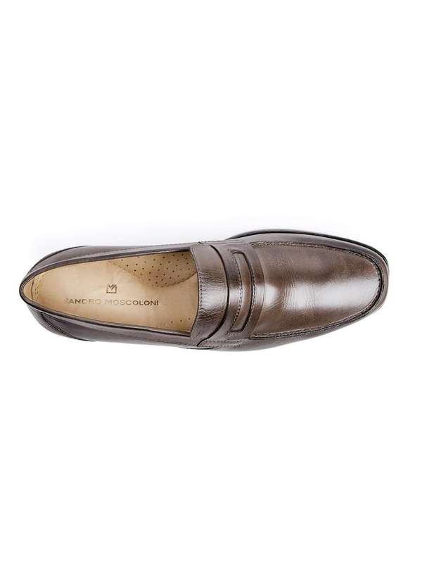 Sandro Moscoloni - Sapato Social para Pés Largos Loafer Sandro Moscoloni Leonil Brown 2