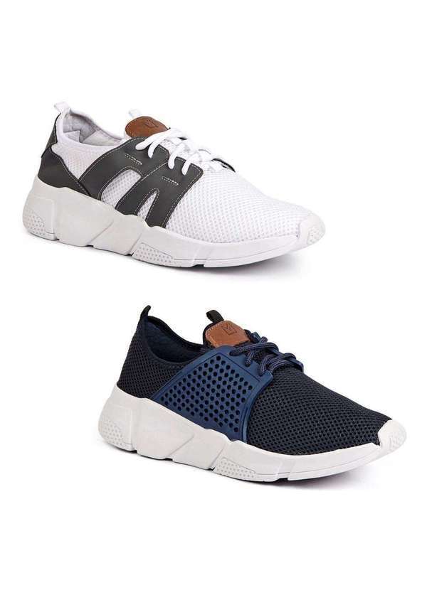 Sandro Moscoloni - Kit 2 Tenis Leve Confortável Lançamento Colorfull