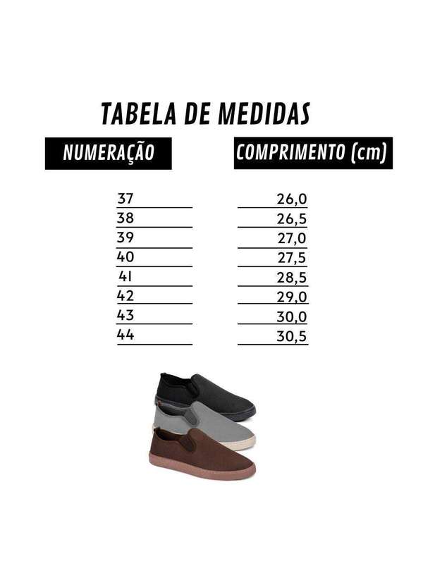 Polo State - Kit 3 Tênis Slip On Polo State Premium Canvas Cinza/Marrom/Preto Colorfull 3