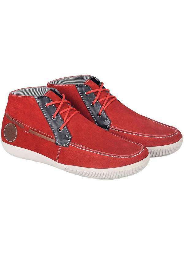 Sandro Moscoloni - Tênis Cano Alto Masculino Sandro Moscoloni Garajean Vermelho Red