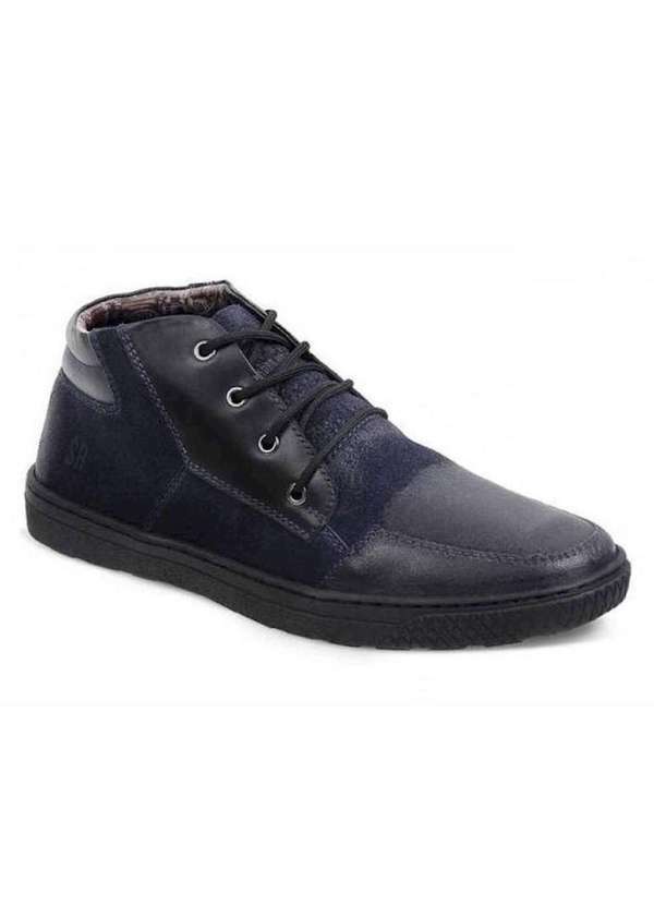Sandro Moscoloni - Tênis Cano Alto Masculino Sandro Moscoloni Costner Azul Marinho Navy Blue
