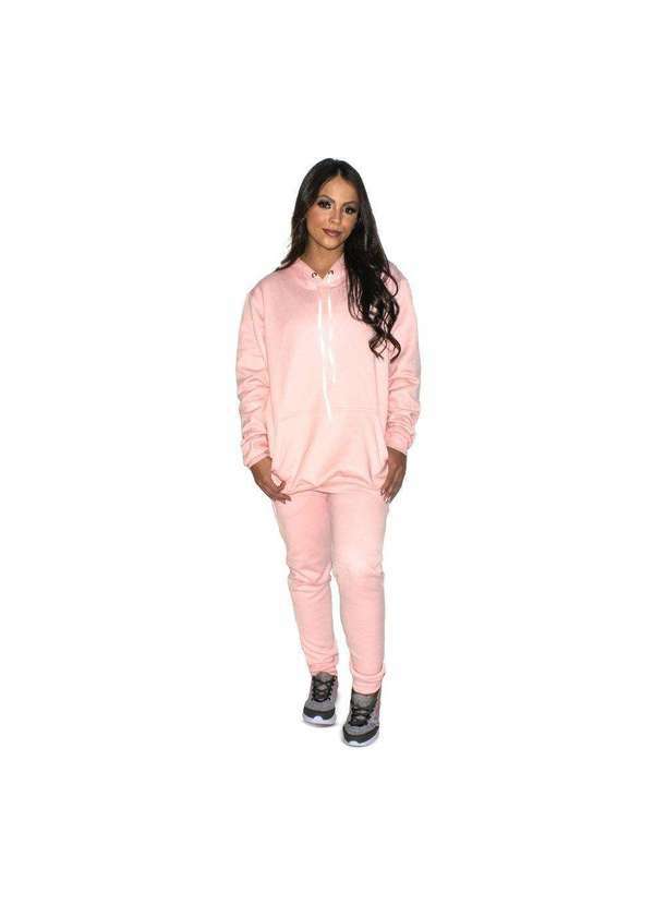 Luma Ventura - Conjunto Moletom Basic Luma Ventura Canguru Rosa Pink 4
