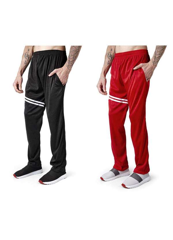 Polo State - Kit 2 Calça Sport Training Cacharrel Polo State Yuri Black e Red Red/Black 4