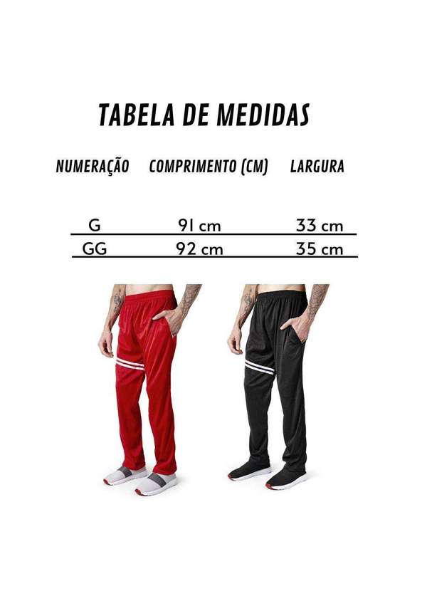 Polo State - Kit 2 Calça Sport Training Cacharrel Polo State Yuri Black e Red Red/Black 5