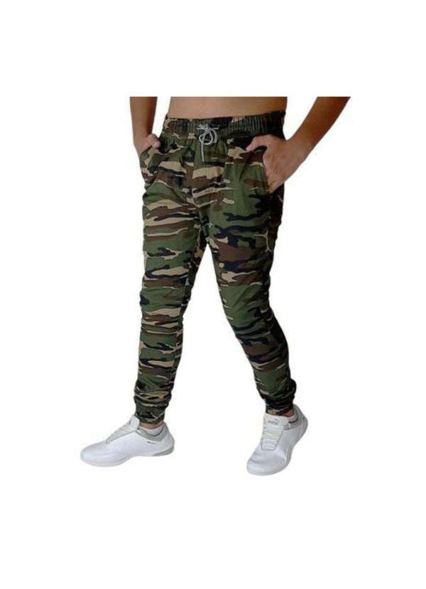 Eco Canyon - Calça Jogger Masculina Eco Canyon Verde Militar Camuflado Camouflaged