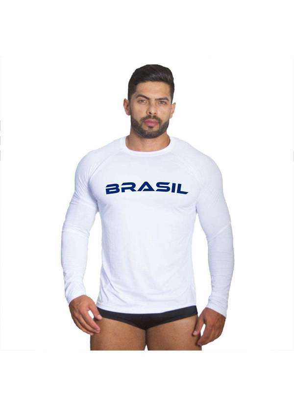 Polo State - Camiseta com Proteção Solar Uv Brazil Azul Blue