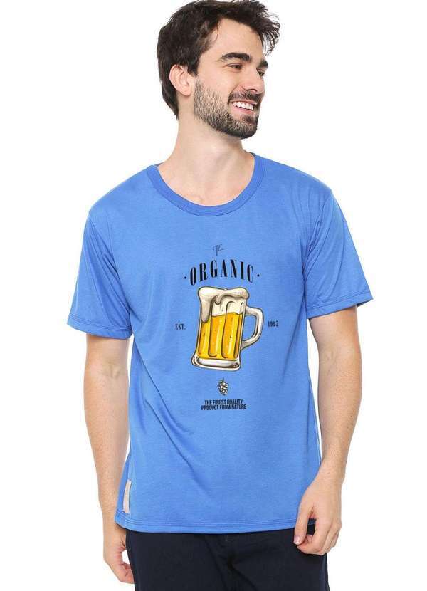 Eco Canyon - Camiseta Masculina Eco Canyon Beer Azul Blue