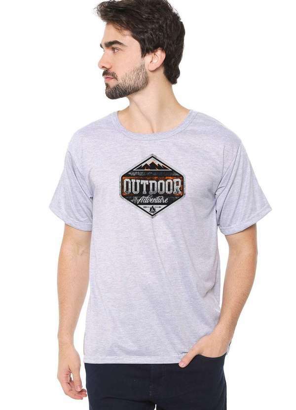 Eco Canyon - Camiseta Masculina Eco Canyon Outdoor Cinza Cinza