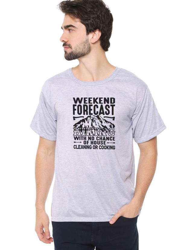 Eco Canyon - Camiseta Masculina Eco Canyon Weekend Forecast Cinza Cinza