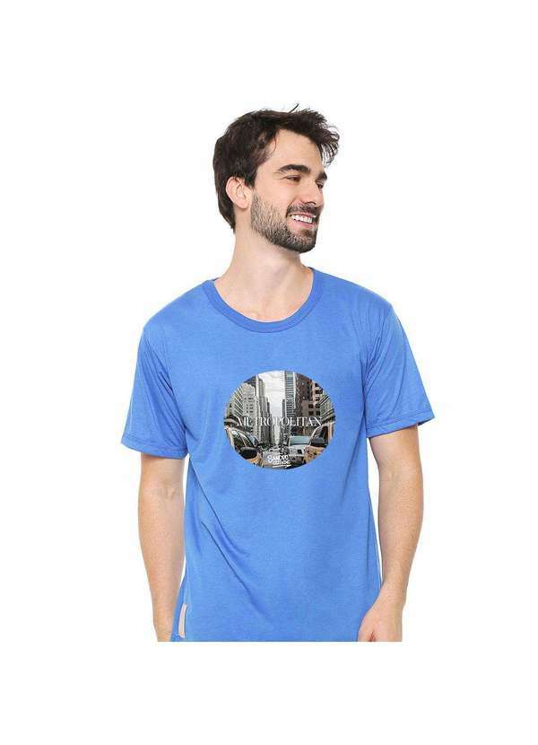 Eco Canyon - Camiseta Masculina Sandro Clothing Metropolitan Azul Blue