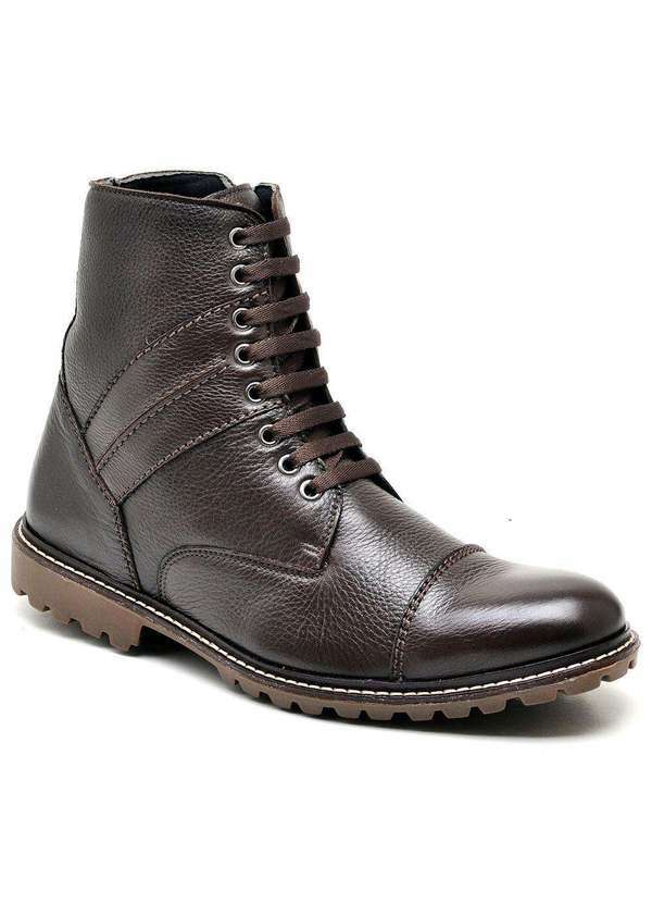 Sandro Moscoloni - Coturno Masculino Sandro Moscoloni Gambier Marrom Escuro Coffee