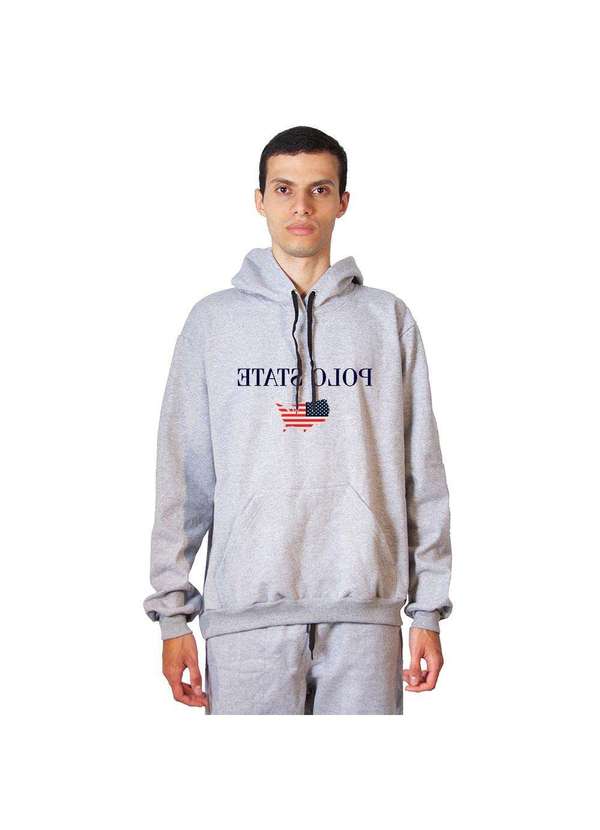 Sandro Moscoloni - Moletom Agasalho Polo State Eua Cinza Cinza 2