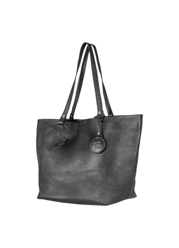Comfort - Bolsa Shopping Textura Lisa Army Preto