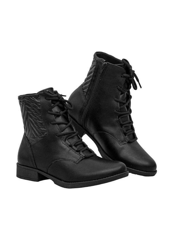 Comfort - Coturno Salto Baixo Pinhão Preto 3