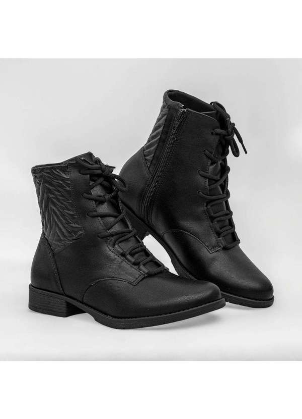 Comfort - Coturno Salto Baixo Pinhão Preto 4