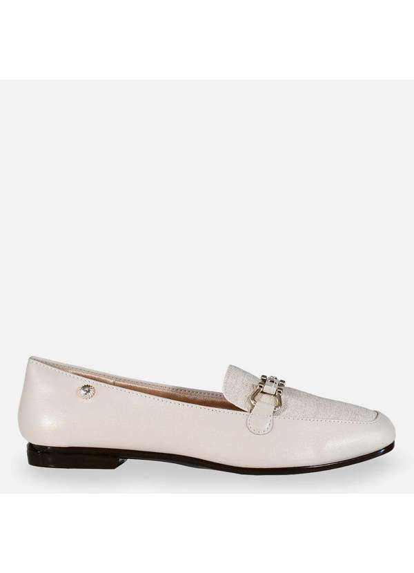 Comfort - Mocassim Clássico Preto Off White