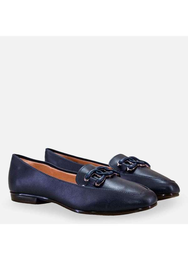 Comfort - Mocassim Corrente Frontal Marinho Marinho