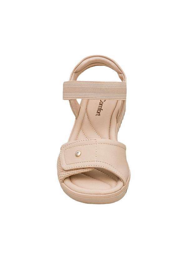 Comfort - Papete Feminino Fecho Elástico Almond