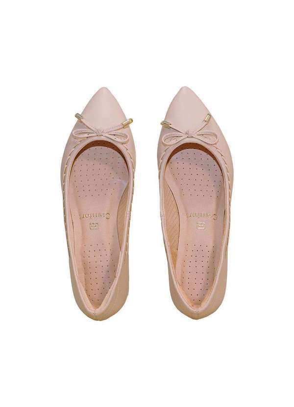 Comfort - Sapatilha Feminino Sarra Bico Fino Detalhe Lateral Comfort Saara