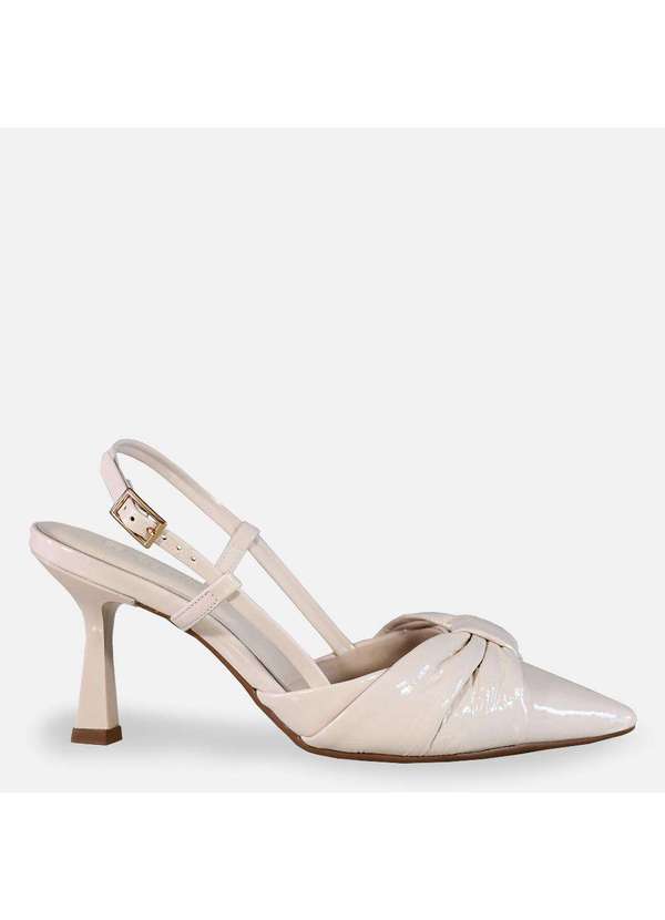 Comfort - Scarpin Laço Frontal Aveia Aveia