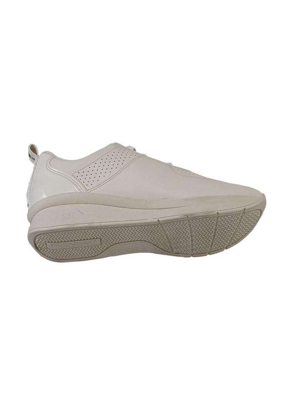 Comfort - Tênis Feminino Casual Entressola Alta Comfort Off White 4