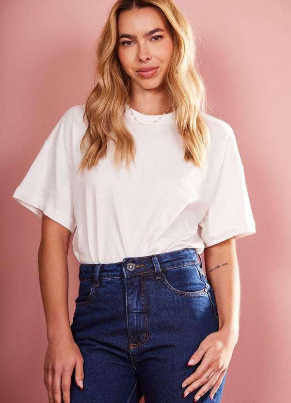 In Love - T-Shirt Over Marina Off White Branco