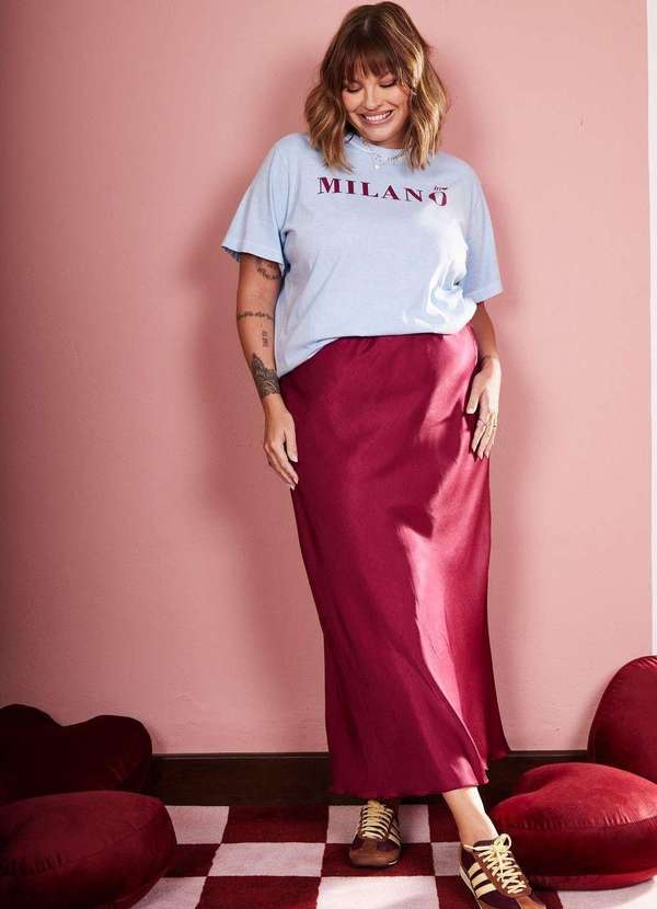 In Love - T-Shirt Slim Milano Azul Azul 2